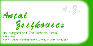 antal zsifkovics business card